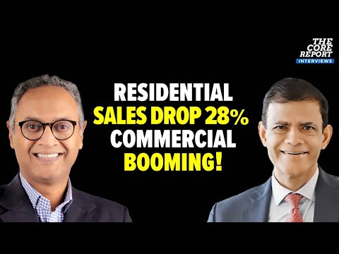 India Real Estate 2025: Residential Sales Crash 28% | Commercial Market Booms! | The Core Report