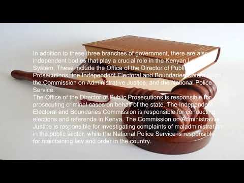 STRUCTURE OF THE KENYAN LEGAL SYSTEM.