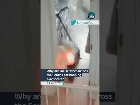 Why have e-scooters been banned on more trains #itvnews #news #escooter #railway #trains