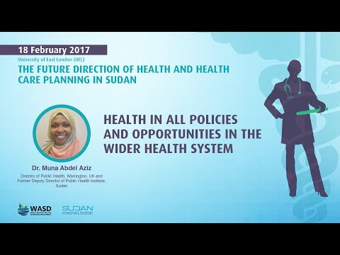 Health in all policies and opportunities in the wider health system - DR. MUNA ABDEL AZIZ