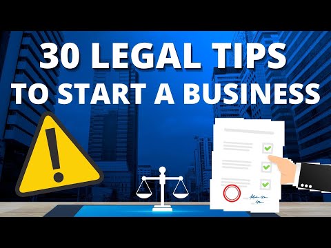 30 Business Legal Tips to Start a Business in 2025 !!!
