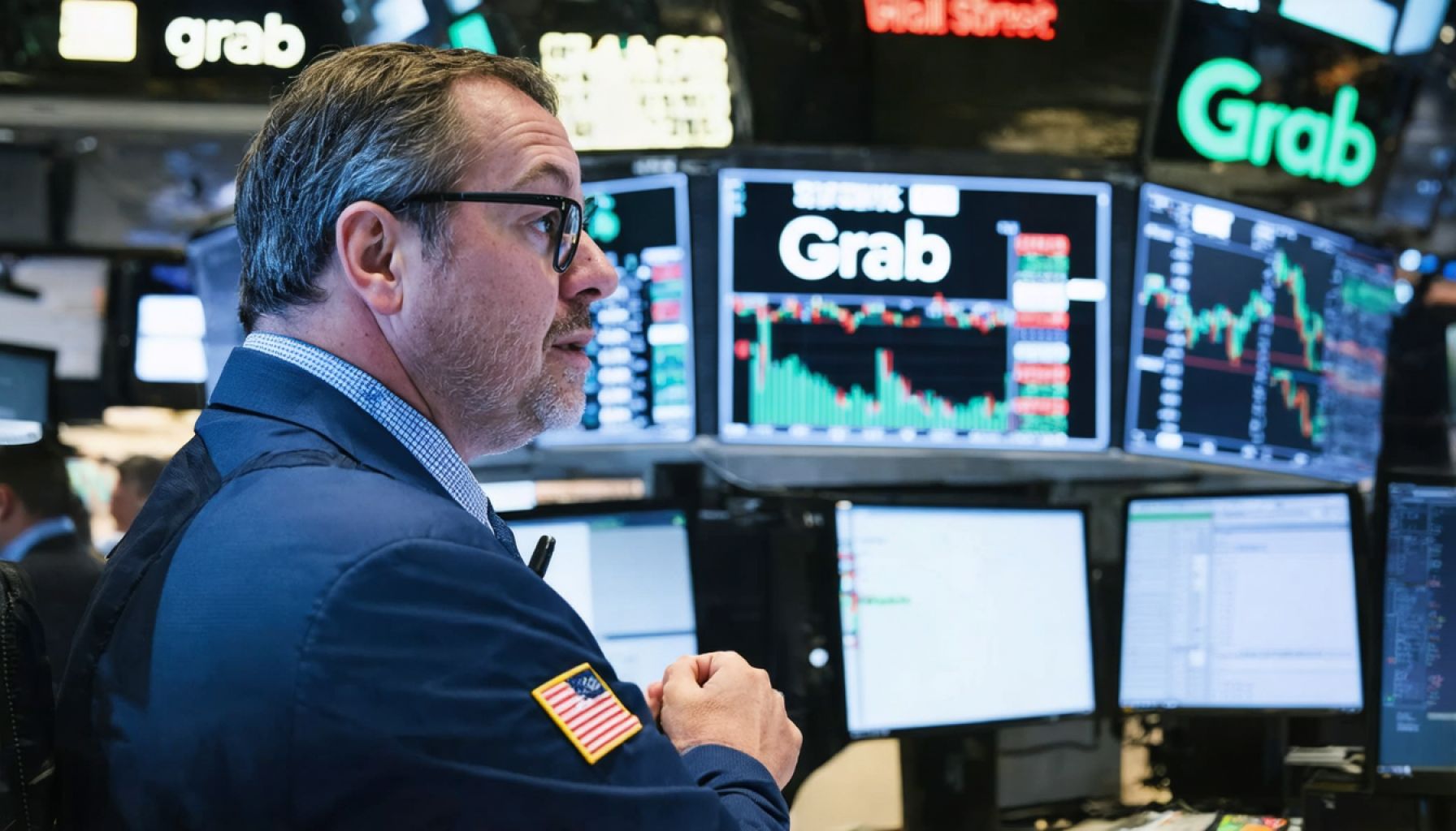 Wall Street Tumbles: Grab Holdings Among Top Losers in Market Shake-Up