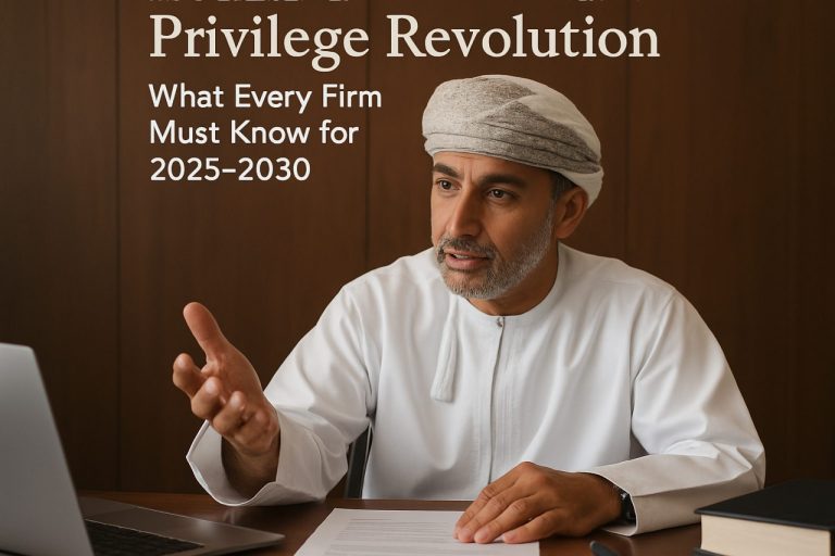 Oman’s Professional Privilege Revolution: What Every Firm Must Know for 2025–2030