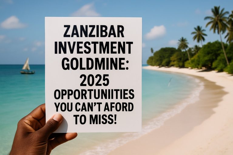 Zanzibar Investment Goldmine: 2025 Opportunities You Can’t Afford to Miss