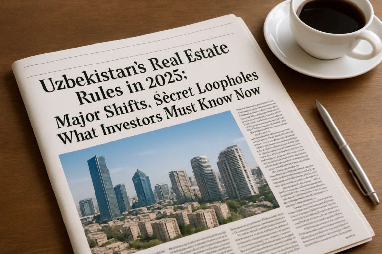 Uzbekistan’s Real Estate Rules in 2025: Major Shifts, Secret Loopholes & What Investors Must Know Now